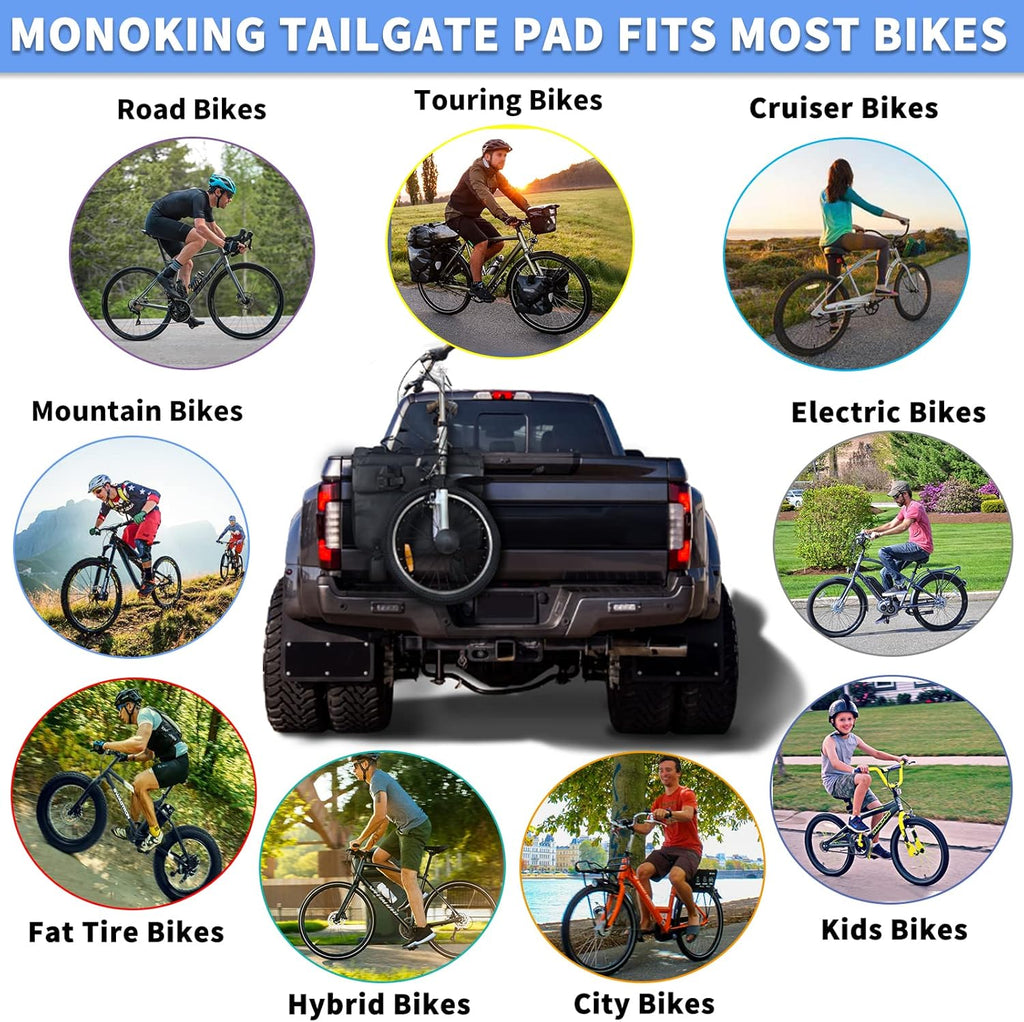 Tailgate Bike Pads with Tool Pocket, 21" Wide Pack of 2 H28409