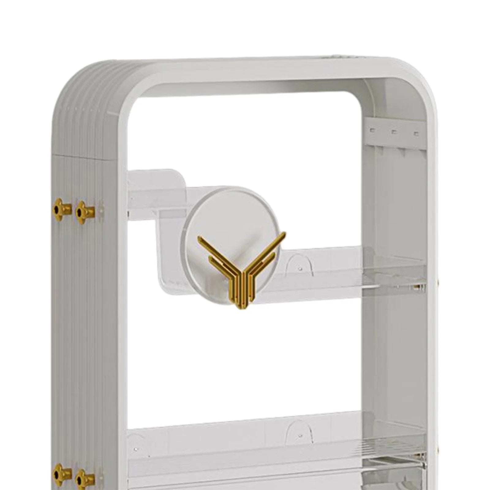 White Vanité Organisateur Support Assaisonnement Porte-bouteille T72689