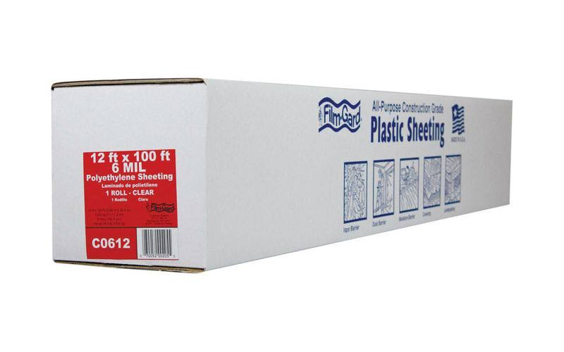 12& x 100& 6 Mil Clear Polyethylene Film K507