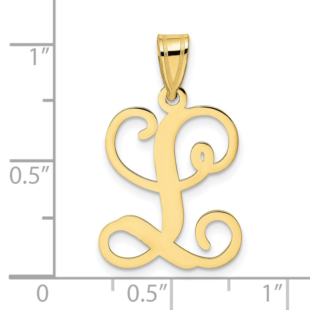 10K Yellow Gold Initial Letter L Pendant Z585982