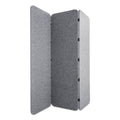 Concertina Foldable Room Divider Privacy Screen 70 x 1 x 70 Polyester Gray S469647