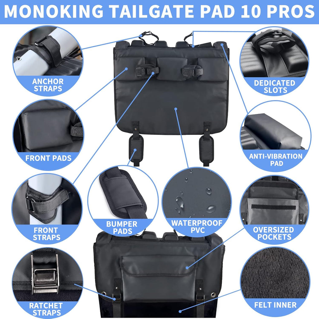 Tailgate Bike Pads with Tool Pocket, 21" Wide Pack of 2 H28409