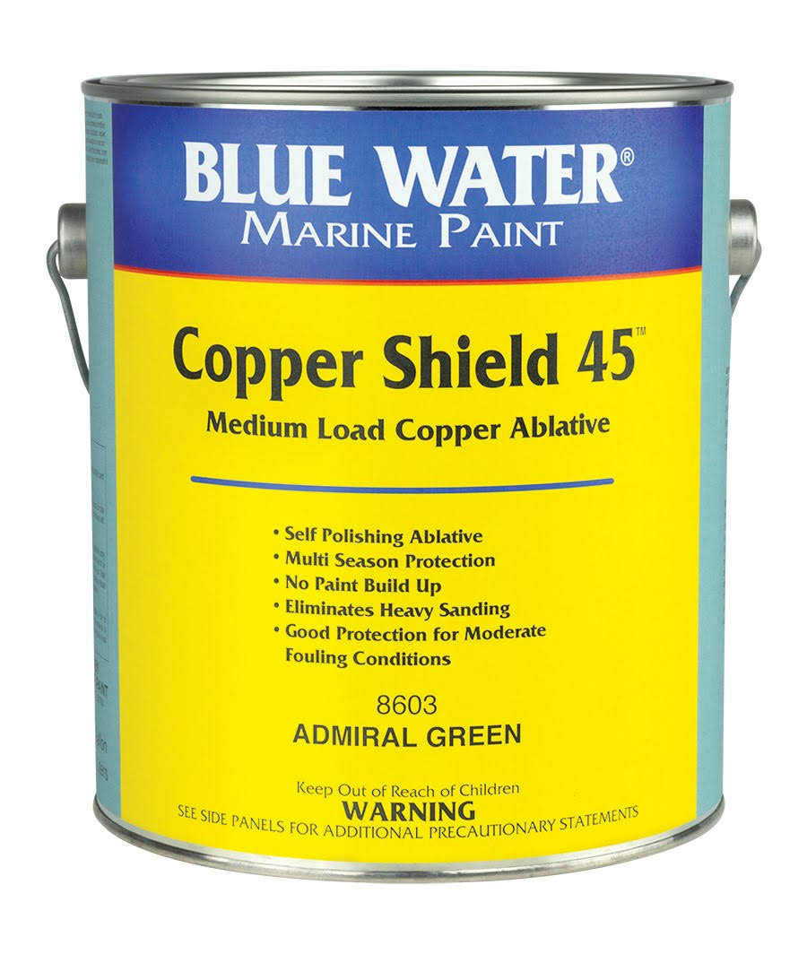 Blue Water Copper Shield 45 Antifouling Paint, Gallon R5871
