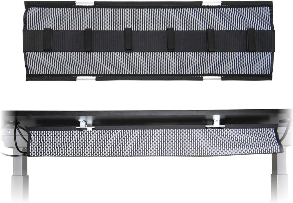 Gray Mesh Cable Manager for Height Adjustable Desks N59395