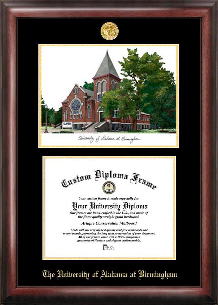 8.5x22 x 11x22 Gold Diploma Frame Q20183