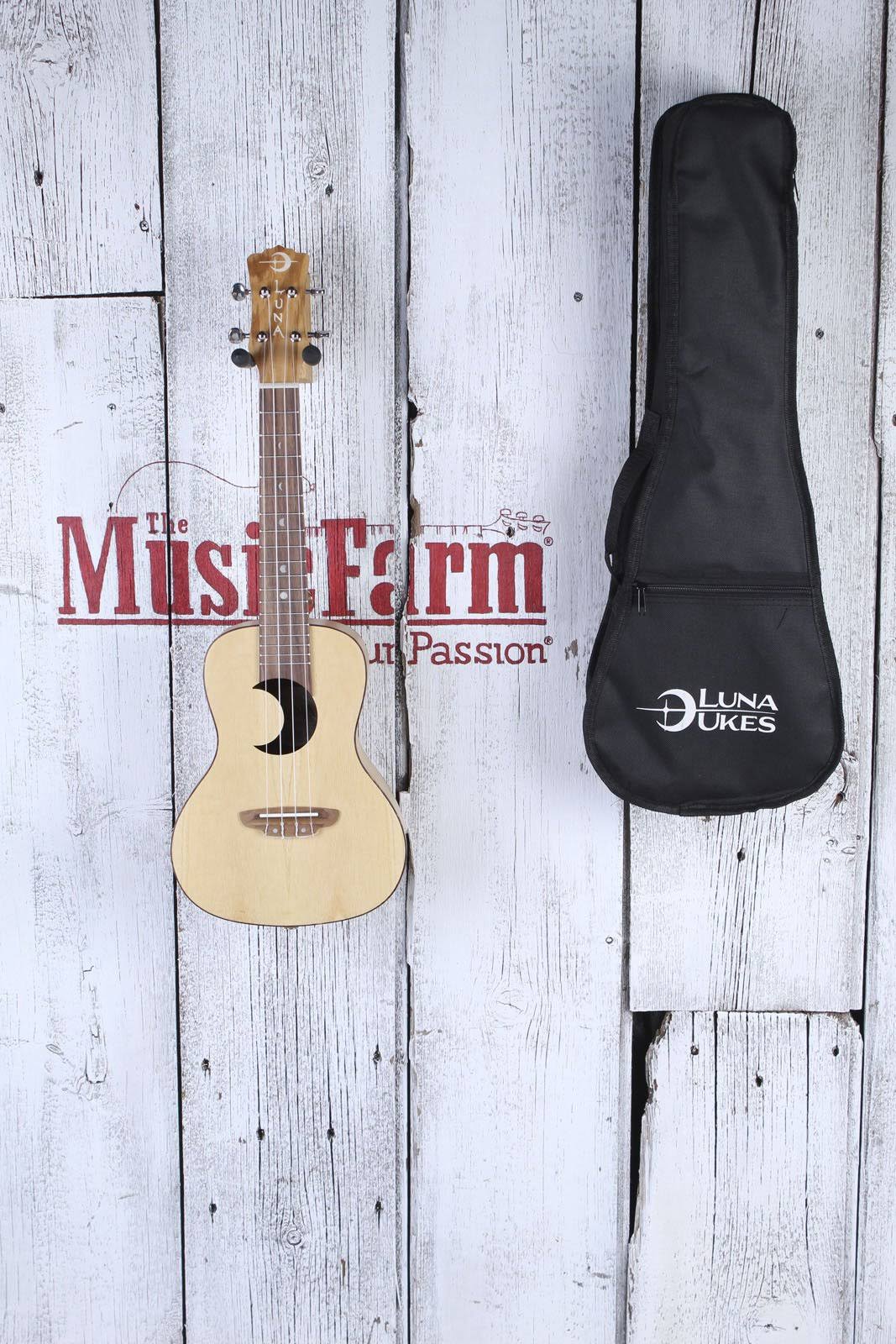 Olive Ash Burl Crescent Ukulele S316445