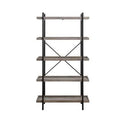 Gray Oak Rectangular Bookcase F7020