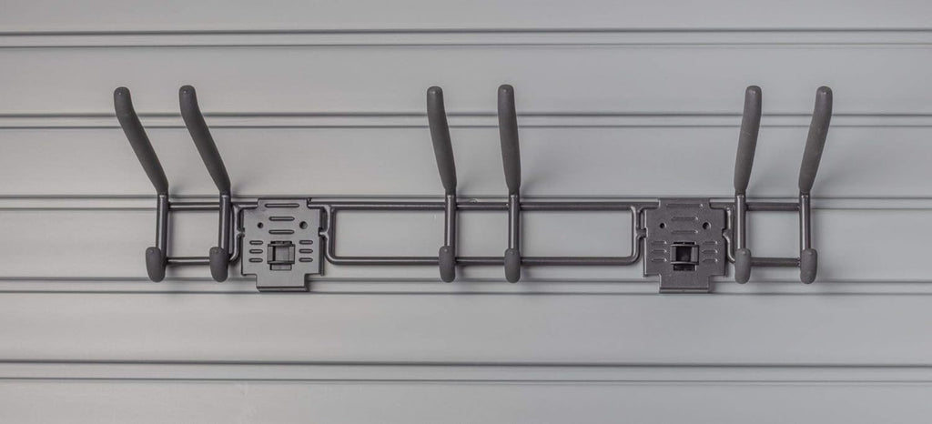 Deluxe Accessory Kit with 46 Locking Bracket Hooks, Shelves, and Baskets for Slatwall Panels V7457