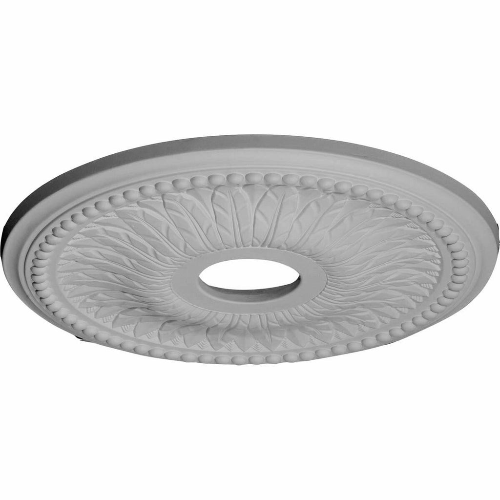 18x22OD x 3 3/4x22ID x 1 1/2x22P Hand-Painted Flash Gold Ceiling Medallion D38326