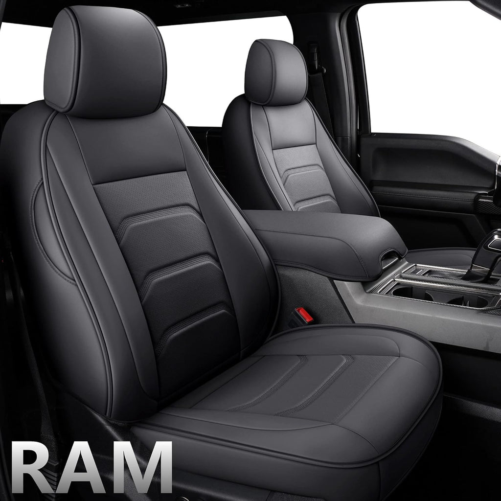 Faux Leather Full Coverage Custom Car Seat Covers Full Set S598