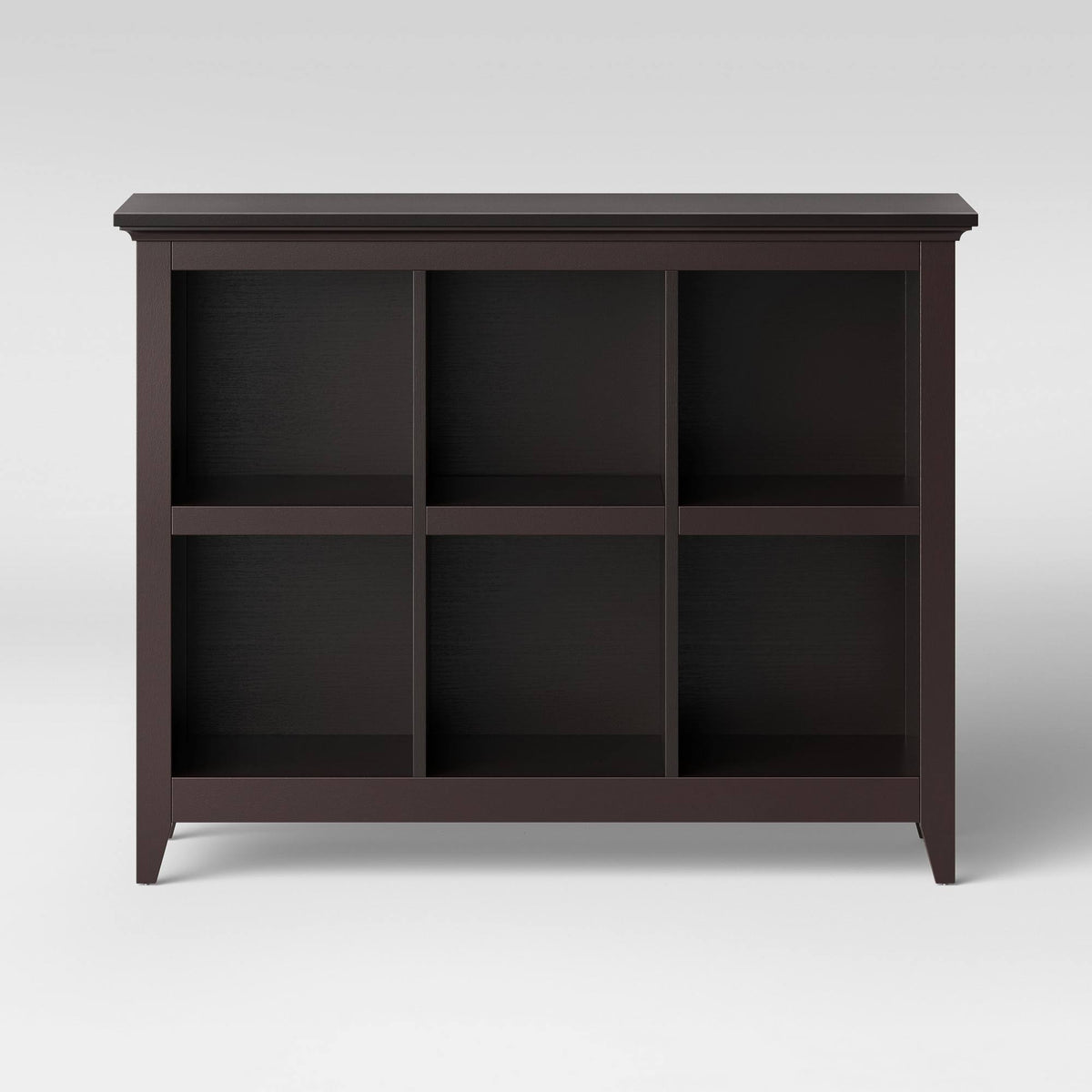 6 Bin Organizer Bookcase Espresso C55959