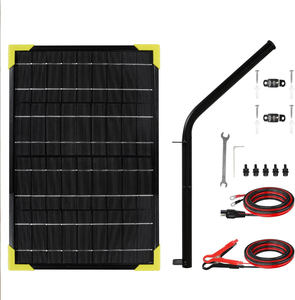10 Watt 12V Waterproof Solar Battery Trickle Charger with Mount Bracket E7762