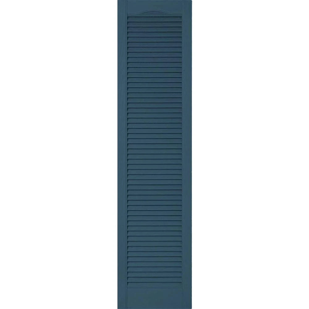 12 inch x 92 inch Vinyl Open Louver Shutters Per Pair W98360
