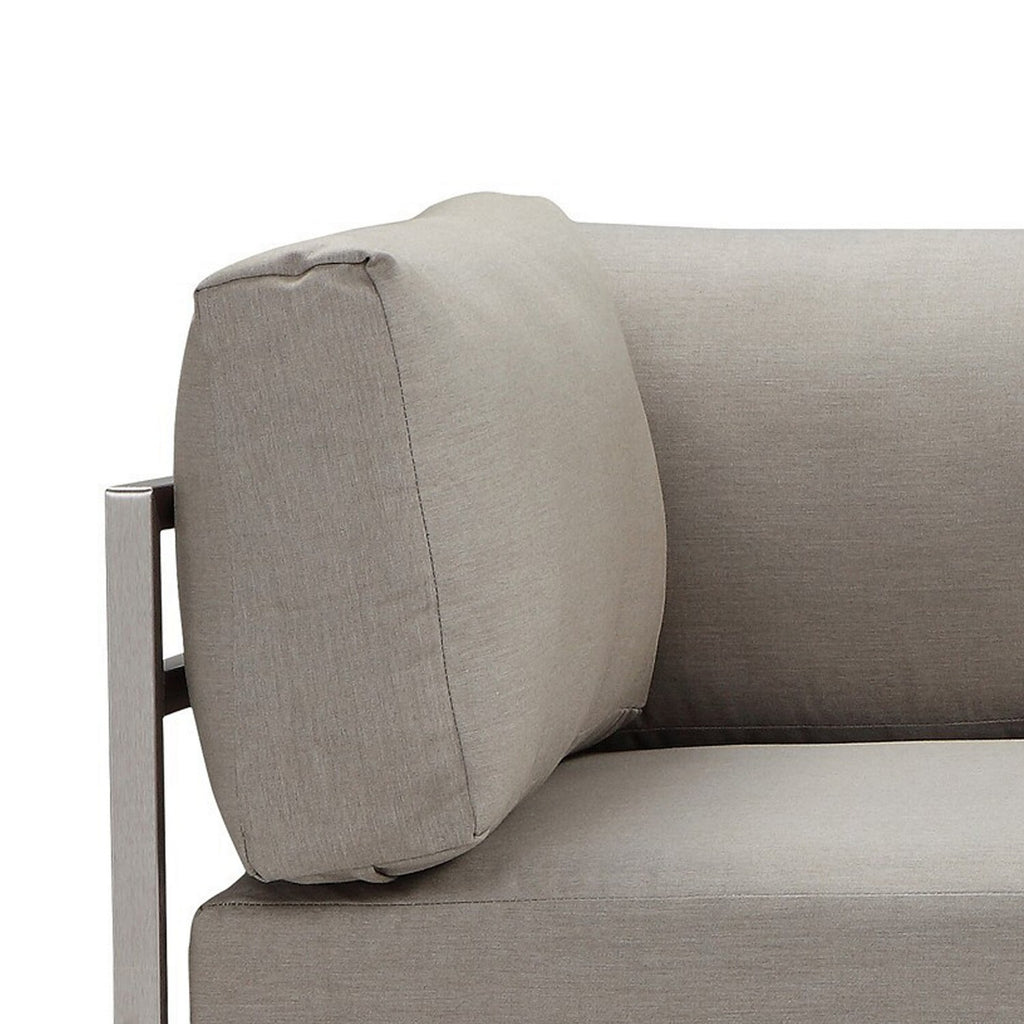 Gray Water Resistant Outdoor Sofa B8654