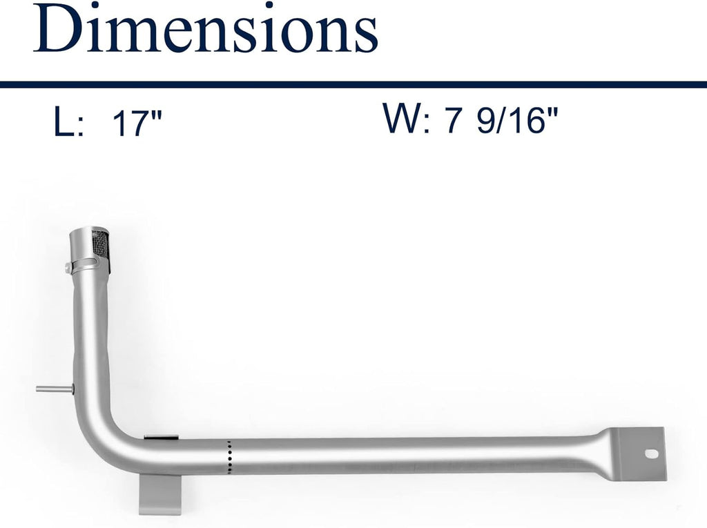 2pcs Stainless Steel BBQ Grill Burner Tube Replacement Parts Pack of 2 K3091