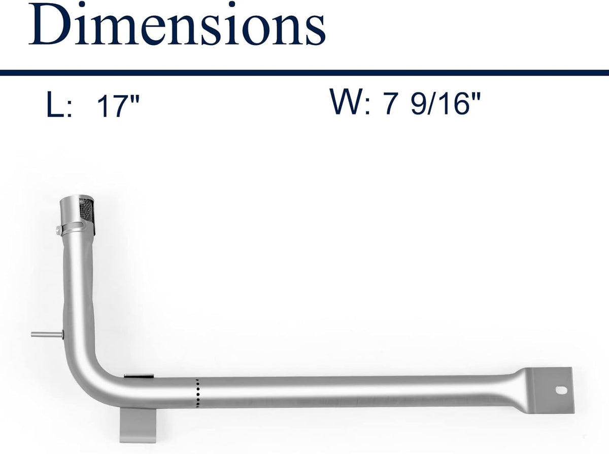 2pcs Stainless Steel BBQ Grill Burner Tube Replacement Parts Pack of 2 K3091