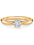 10K Yellow Gold Lab Grown Diamond Solitaire Engagement Ring R231