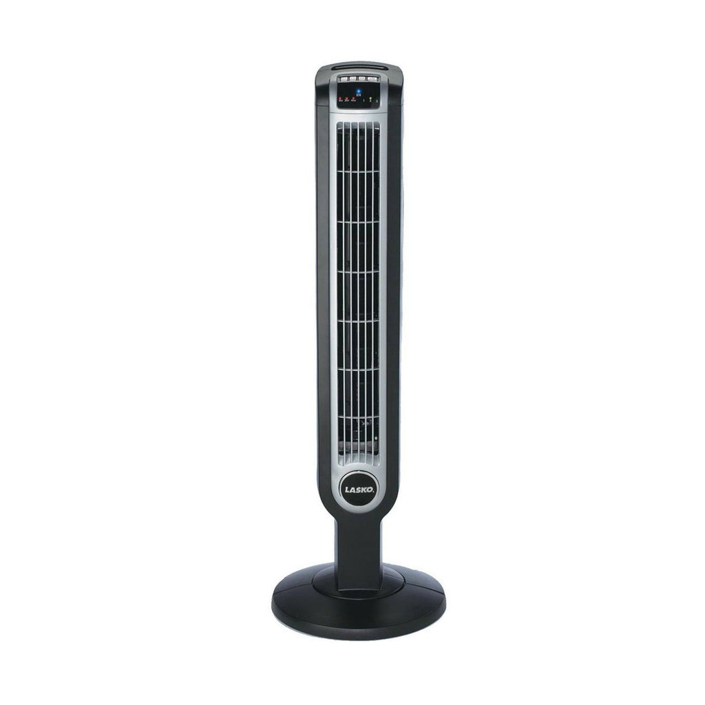 36-Inch Remote Control Tower Fan with Ionizer Black W695