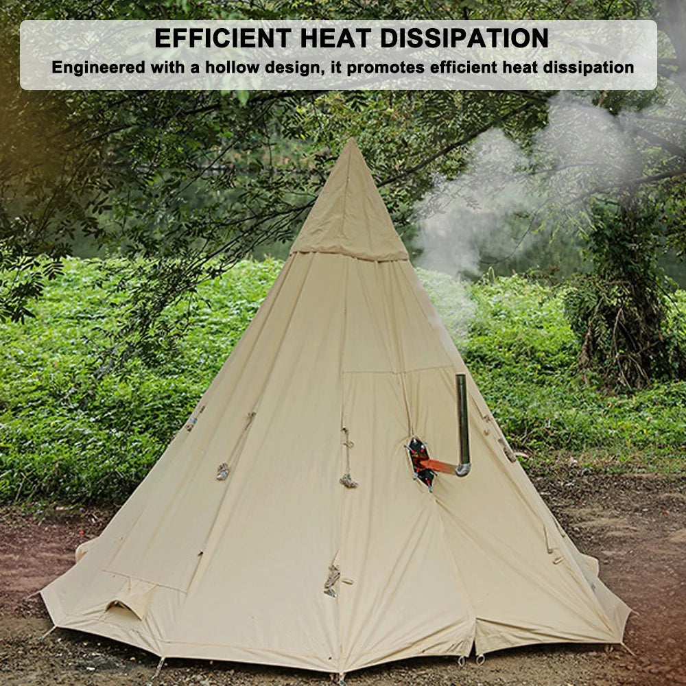 Tent Chimney Anti Scald Plate Clip on Stove Jack Protector H913