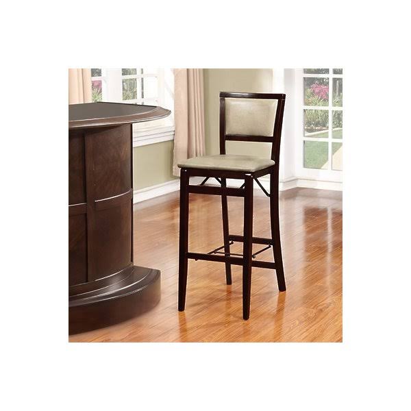 Jute Pad Back Folding Bar Stool O9912