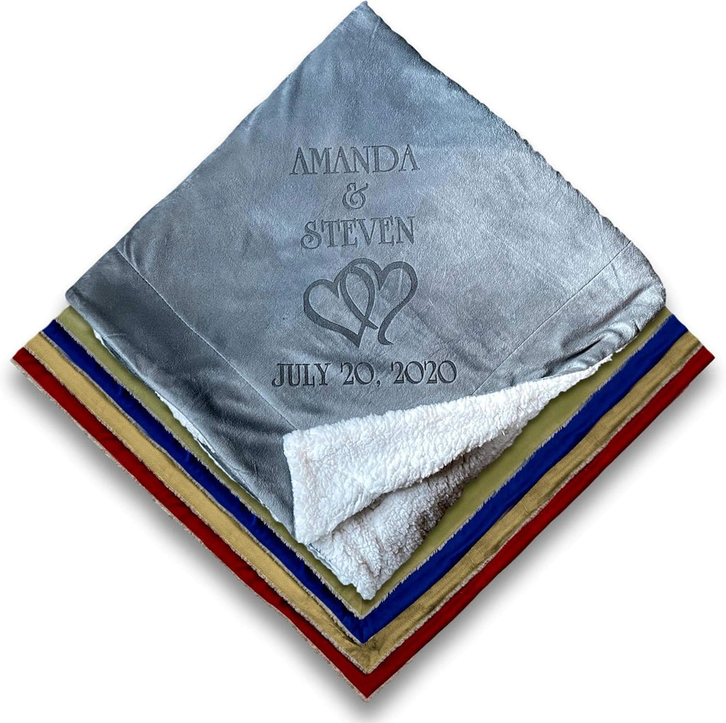 Hearts Wedding Couple Gifts Blanket Z28961