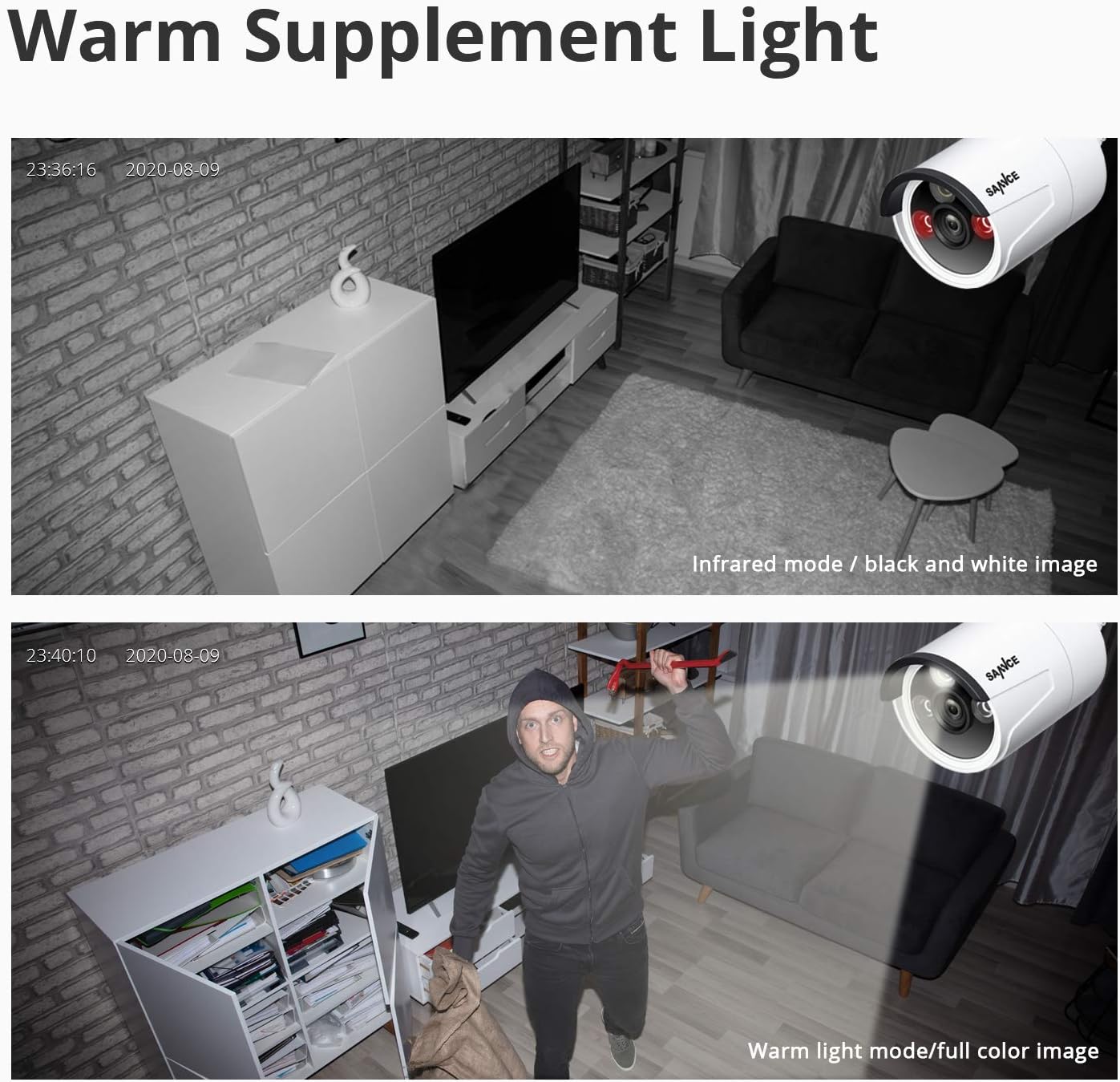 1080p 8 Channel Wireless Security Camera System with 4 Pcs Outdoor Cameras V120