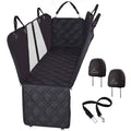 Black XL Dog Seat Covers with Mesh Design Q7370