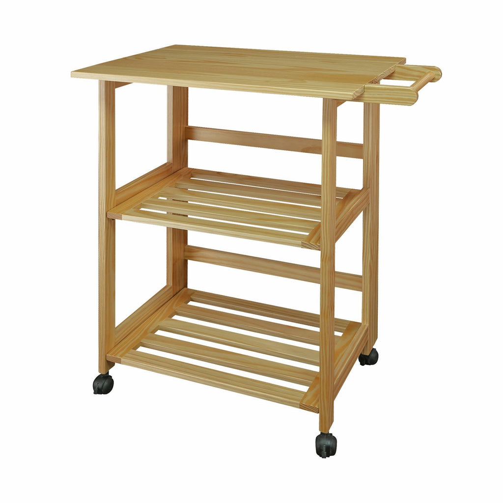 Folding Kitchen Cart with Two Shelves X967485