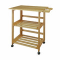 Folding Kitchen Cart with Two Shelves X967485