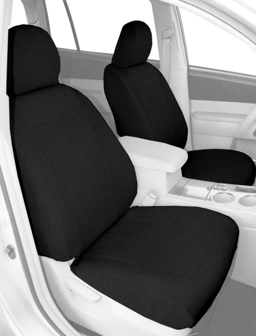 Charcoal Tweed Front Bucket Seat Covers B1303