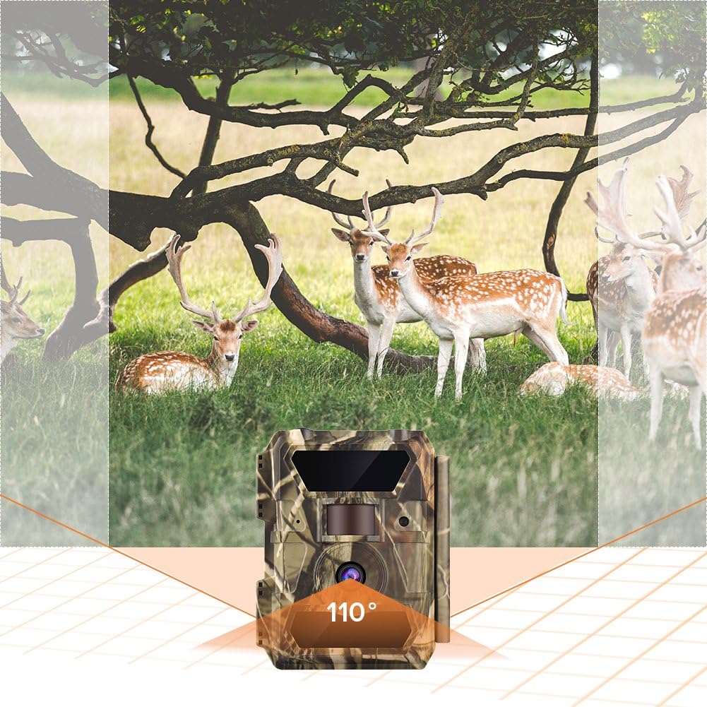 Trail Camera with Night Vision No Glow, 0.4s Trigger Time Waterproof X805033