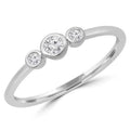 14K White Gold Three-Stone Engagement Ring Q286570