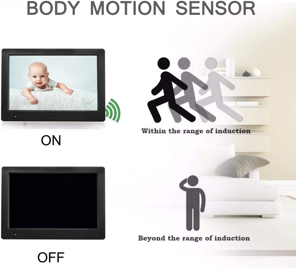 Digital Photo Frame 8 inch with Motion Sensor L108