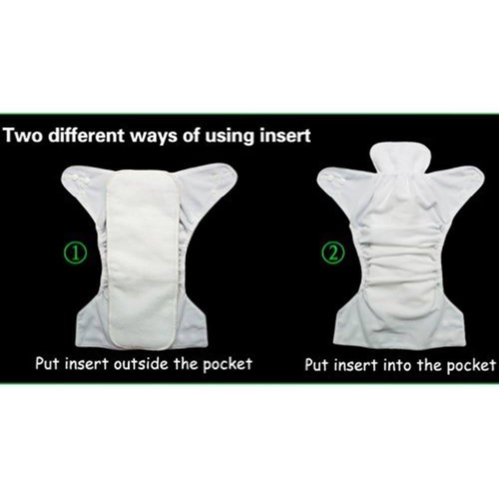 6pcs Reusable Washable Pocket Cloth Diapers S41278