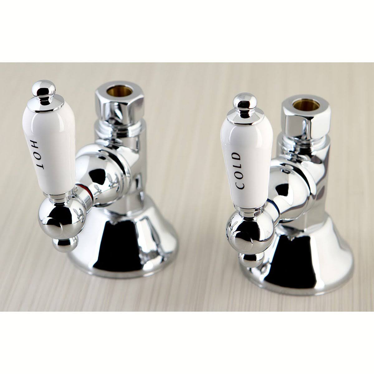 Straight Stop Shut Off Valve Satin Nickel M398