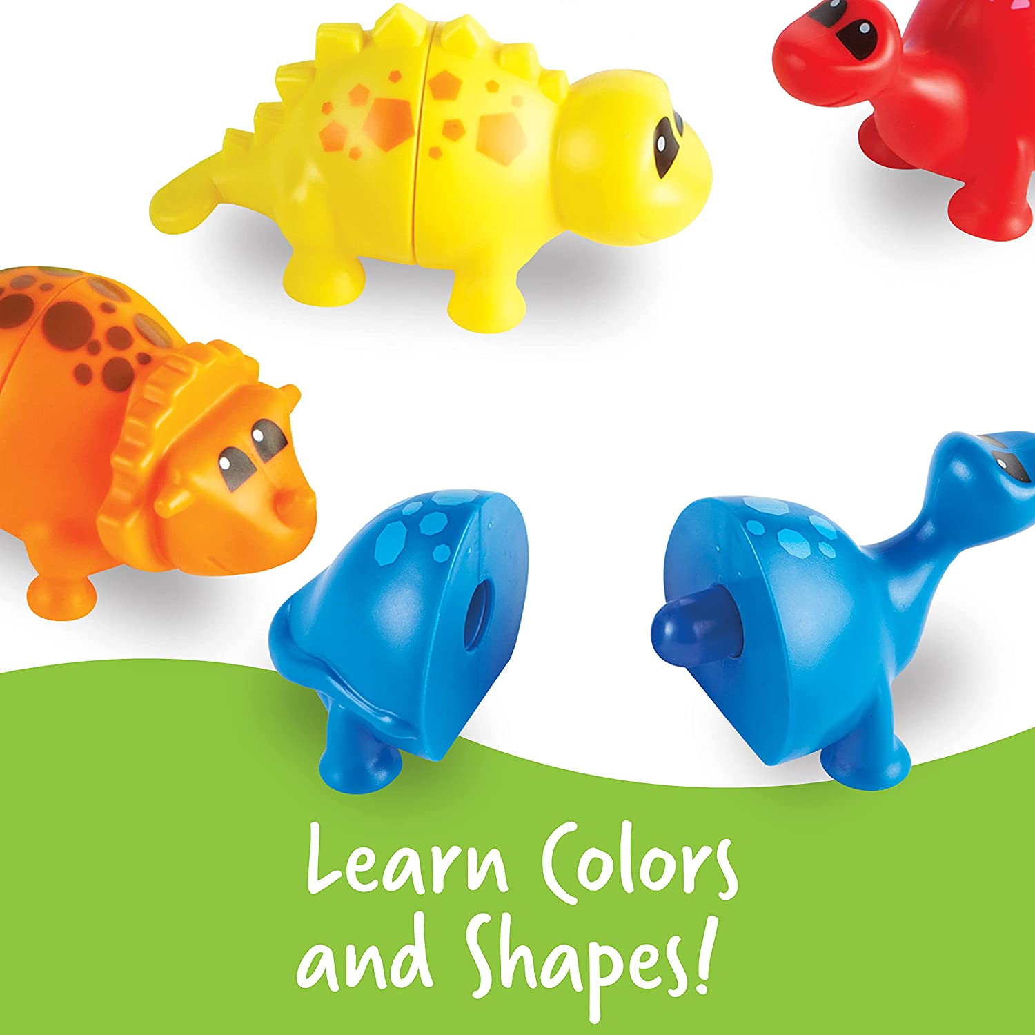 18 Pieces Snap-n-Learn Matching Dinos Toy Z2136