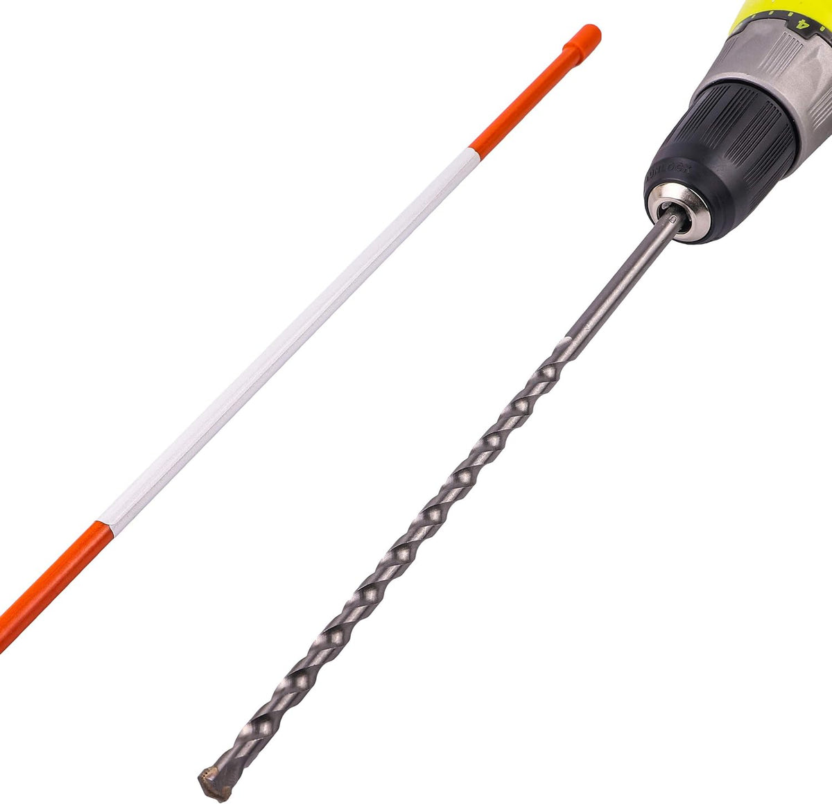 100 PCS 48 Inch Driveway Markers with 12" Install Drill Bit D24210