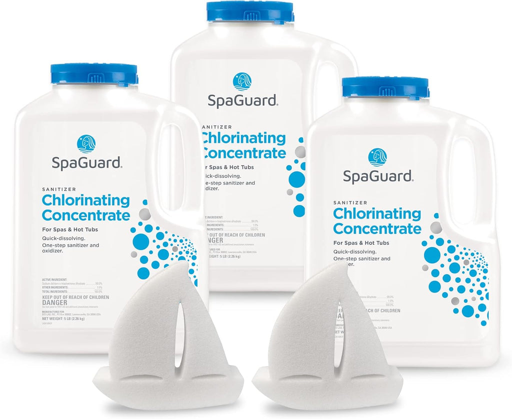 Chlorinating Concentrate 5lb Bundle Spa and Hot Tub Sanitizer and Oxidizer Chemicals 3 Units R651