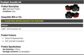 Headlight Assembly Set of 2 M473