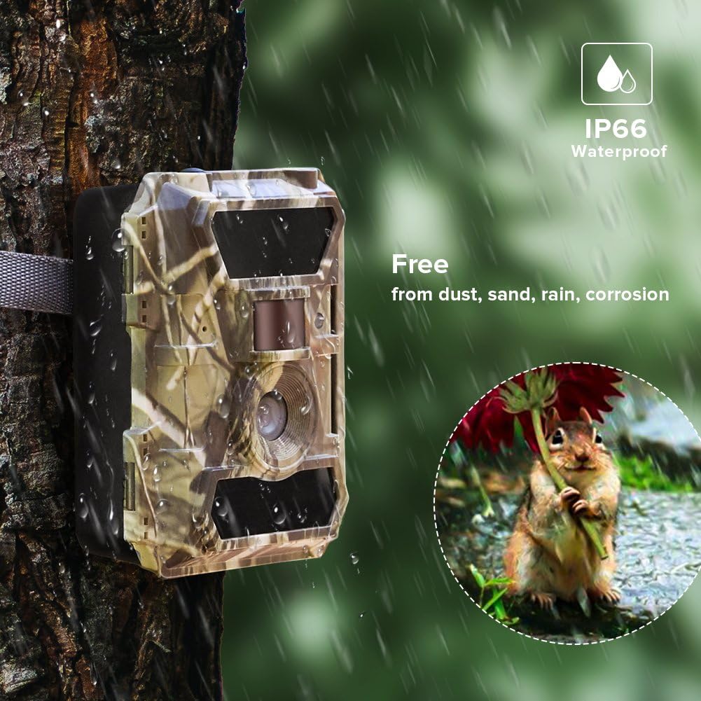 Trail Camera with Night Vision No Glow, 0.4s Trigger Time Waterproof X805033