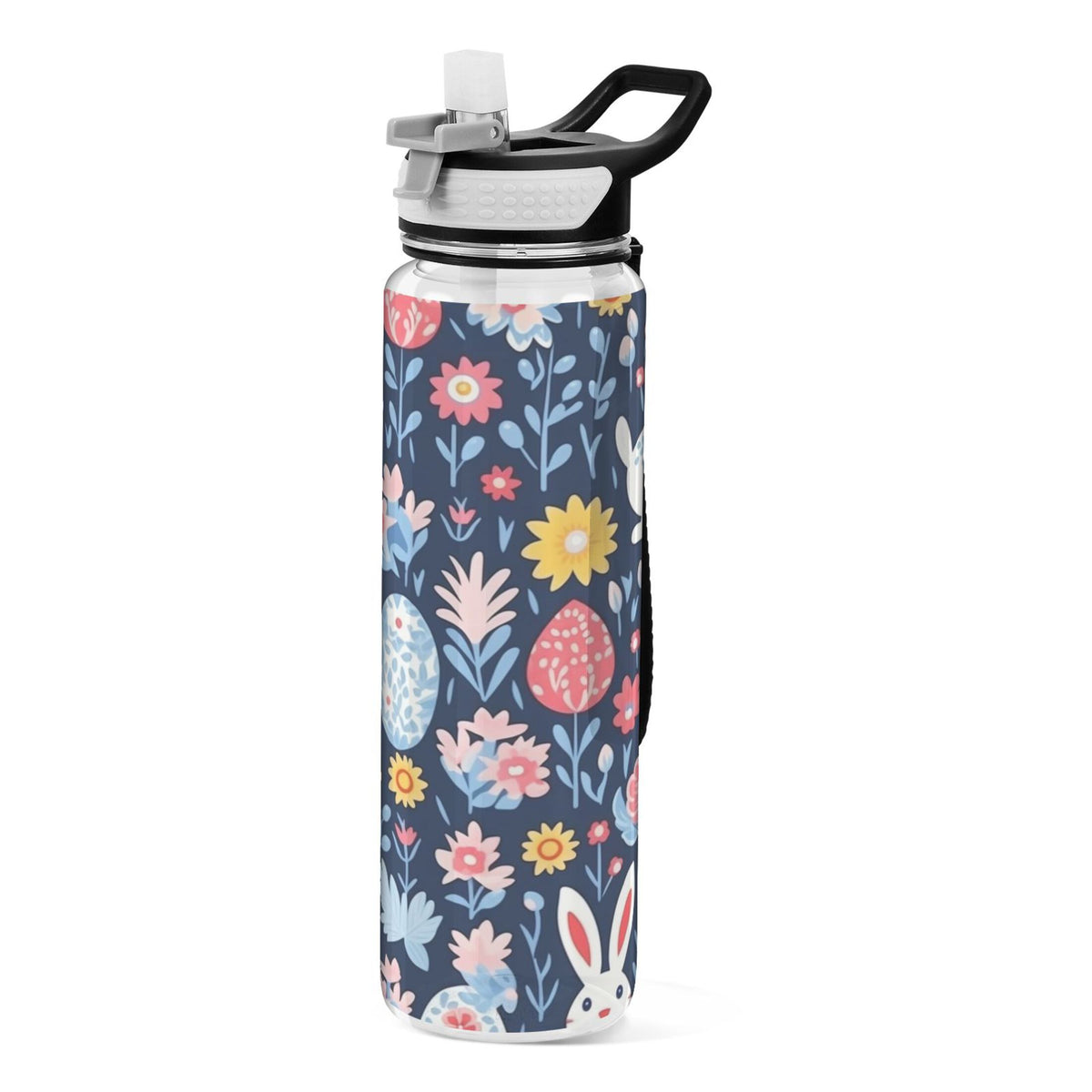 Clear 32oz Tritan Sports Water Bottle with Straw A72736