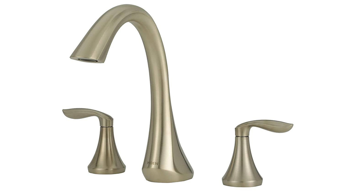 Brushed Nickel Two-Handle Roman Tub Faucet Trim Kit R8329