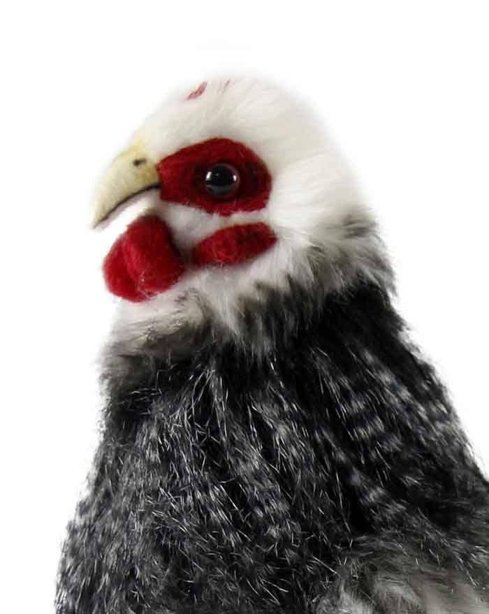 Black and White French Hen Plush Y1228