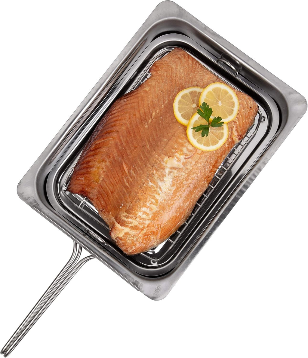 11 x 15 x 3.5 Stainless Steel Smoker S8645