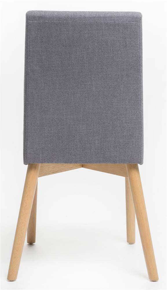 Dark Gray Oak Finish Dining Chair Set of 2 O534663