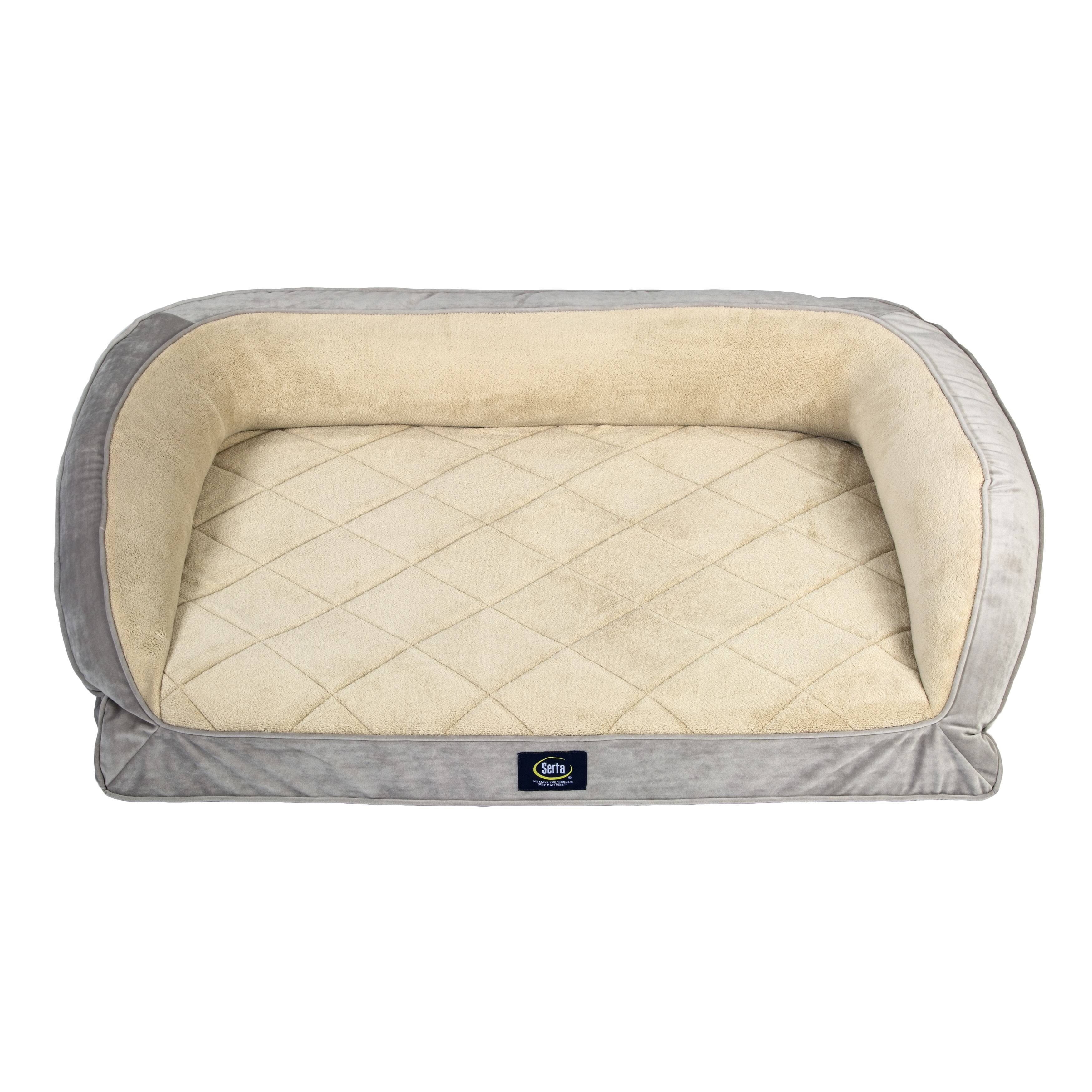 Blue Quilted Couch Pet Bed L13341