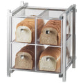 Silver 4-Drawer Bread Case Q463