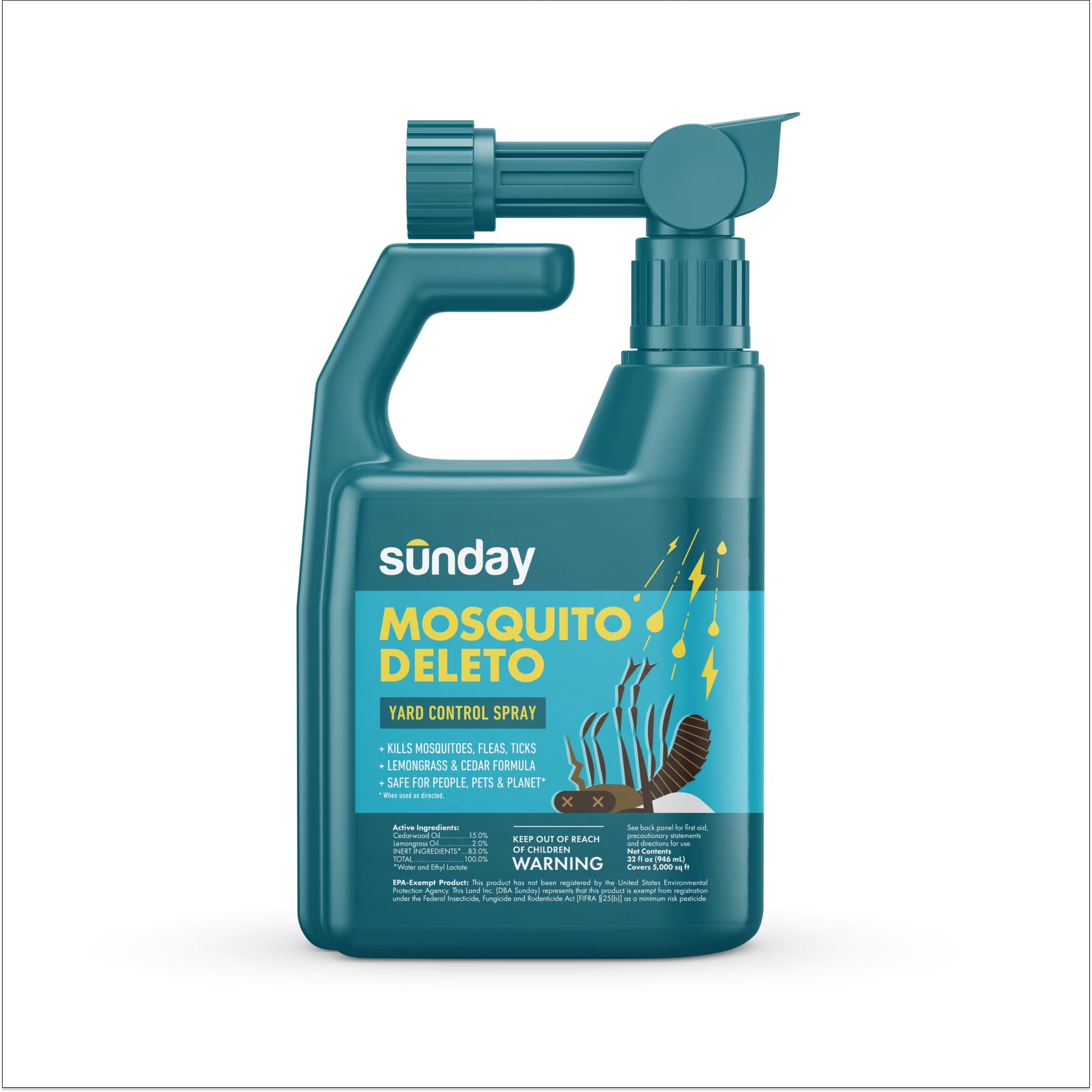 Plant-Based Bug Control Spray & Repellent 32 oz. W743
