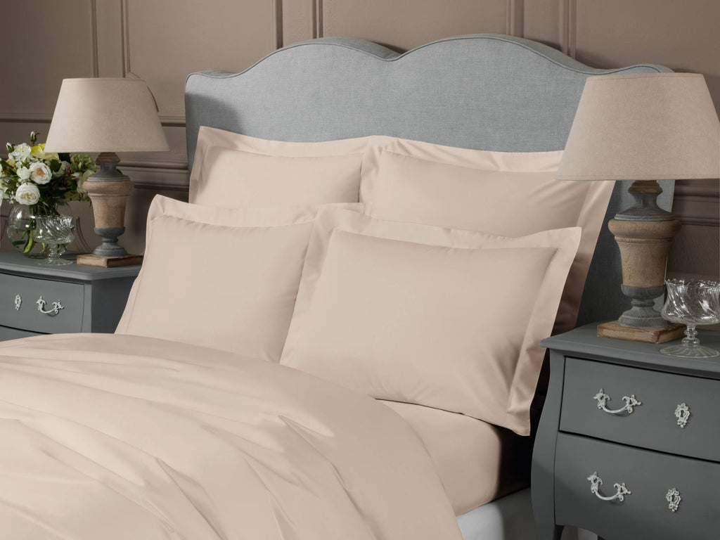 Light Beige Cotton Sateen Duvet Cover Single Size V384936