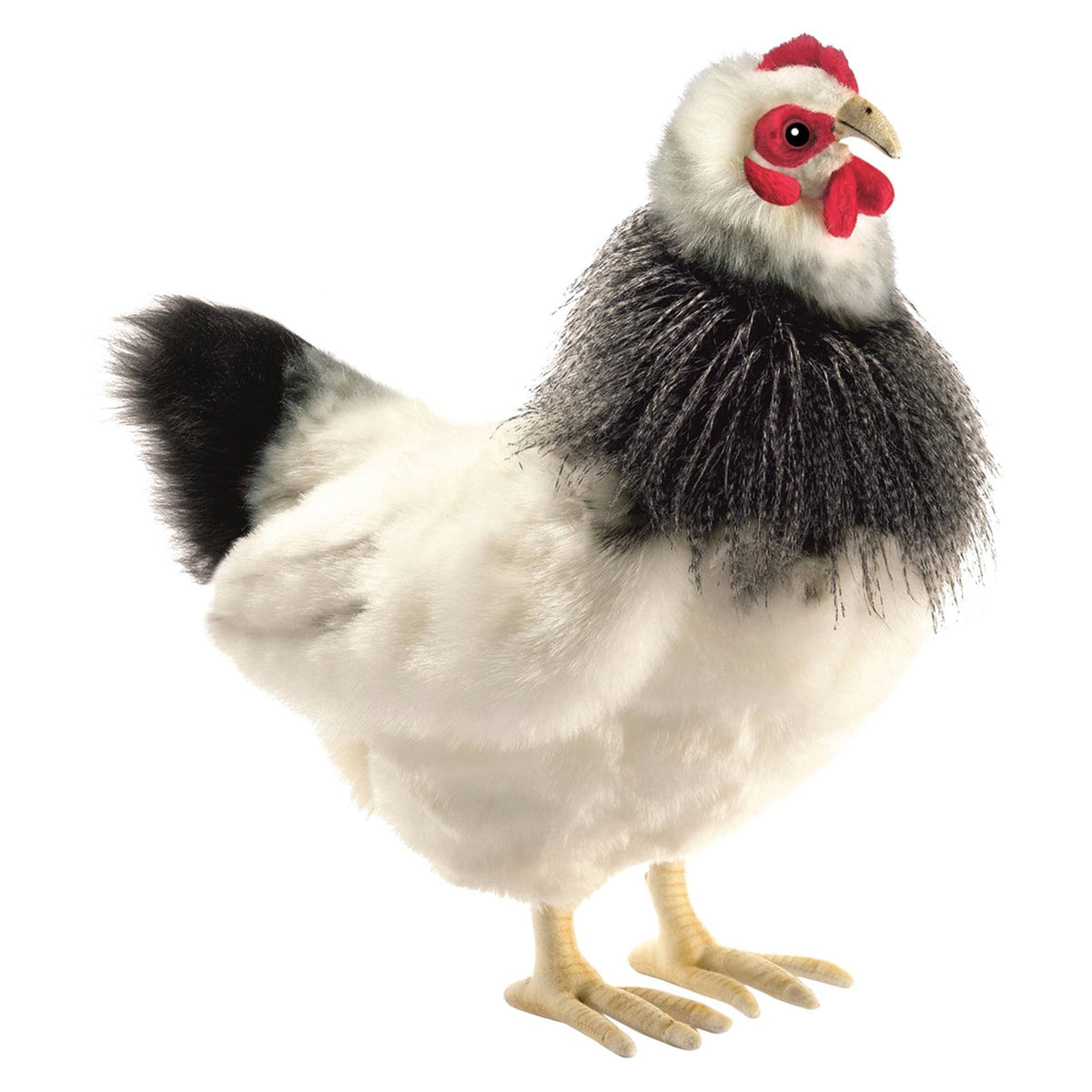 Black and White French Hen Plush Y1228